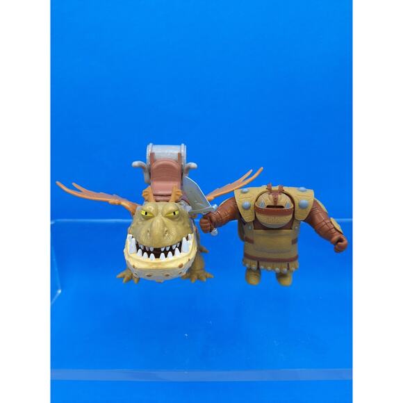 How To Train Your Dragon The Hidden World MEATLUG AND RIDER Toy Figure Movie Toy - Picture 1 of 5